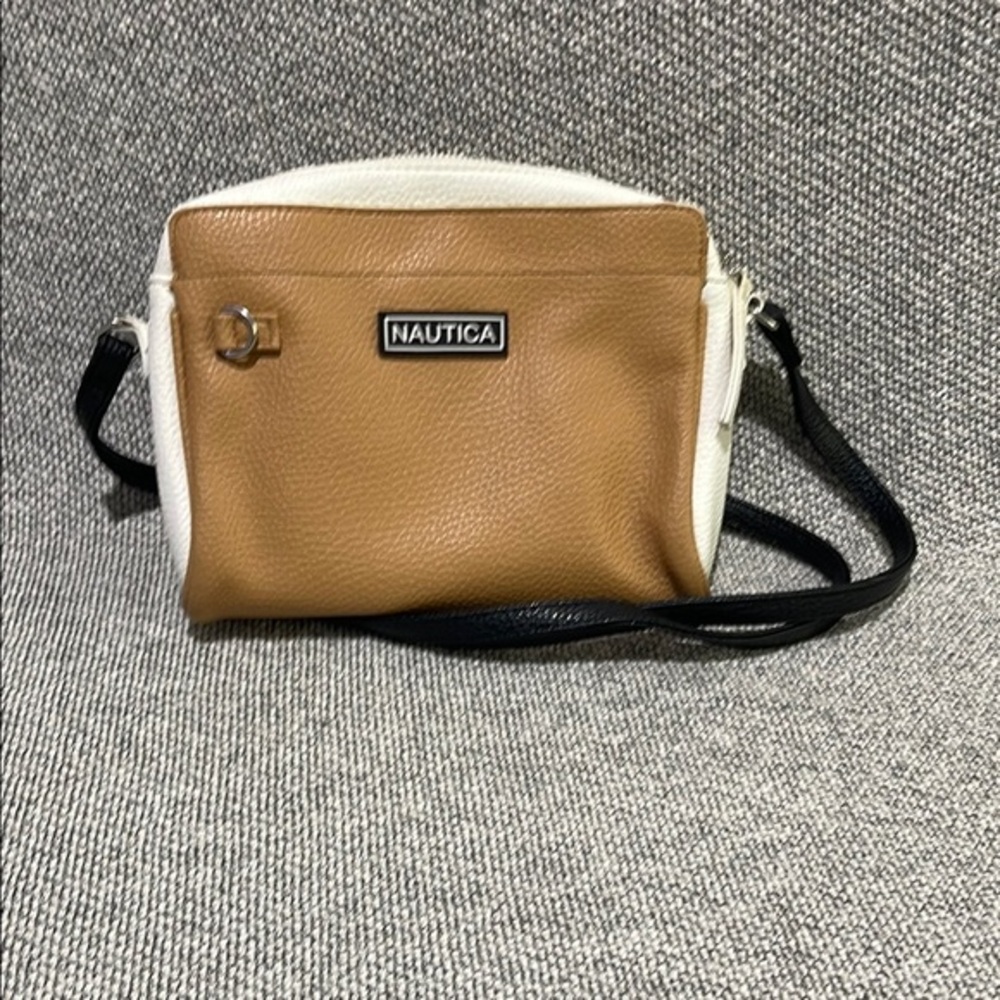Nautica Tan and White Women's Bag